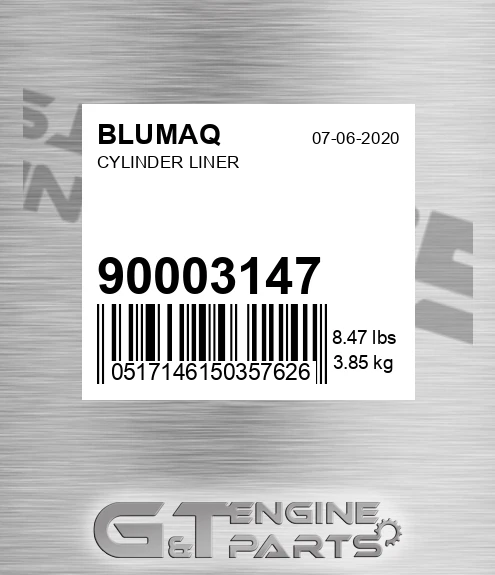 900.03147 Cylinder Liner for BLUMAQ