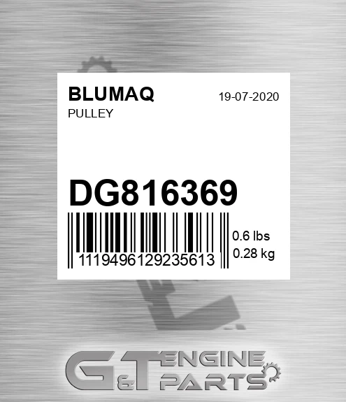 DG816369 Pulley for BLUMAQ
