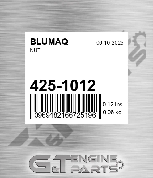 425-1012 BLUMAQ Nut