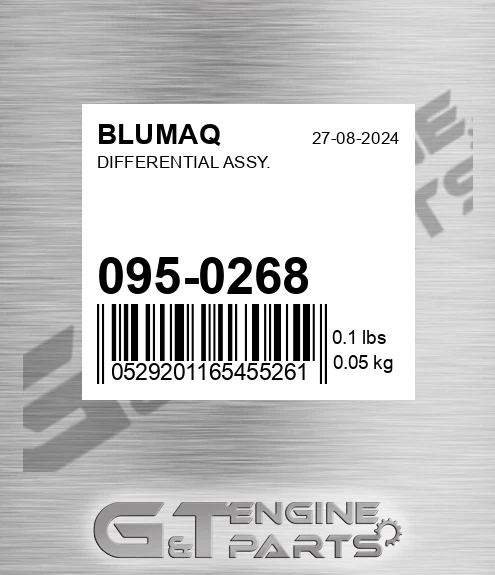 095-0268 Differential Assy. for BLUMAQ
