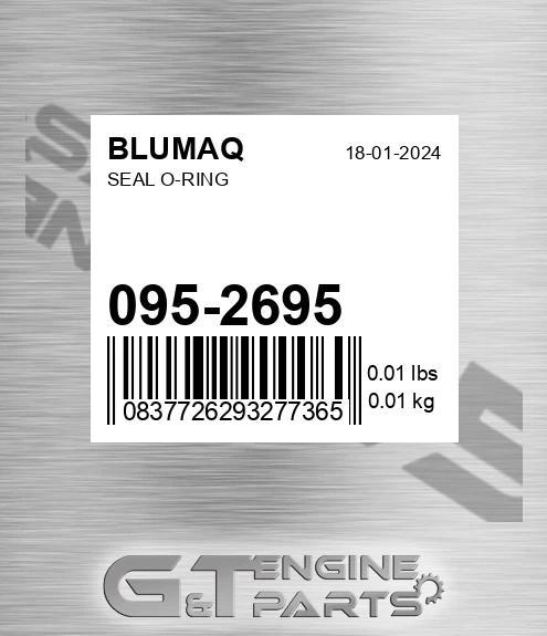 095-2695 Seal O-ring for BLUMAQ