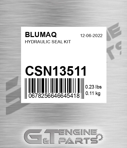 CSN13511 Hydraulic Seal Kit