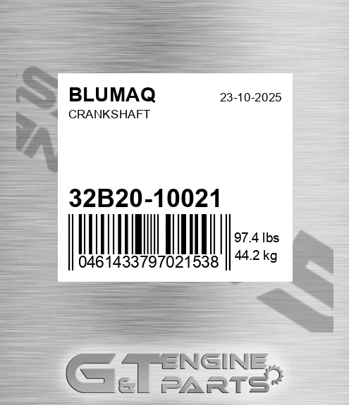 32B20-10021 Crankshaft for BLUMAQ