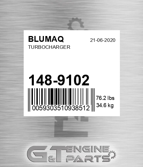 148-9102 Turbocharger for BLUMAQ