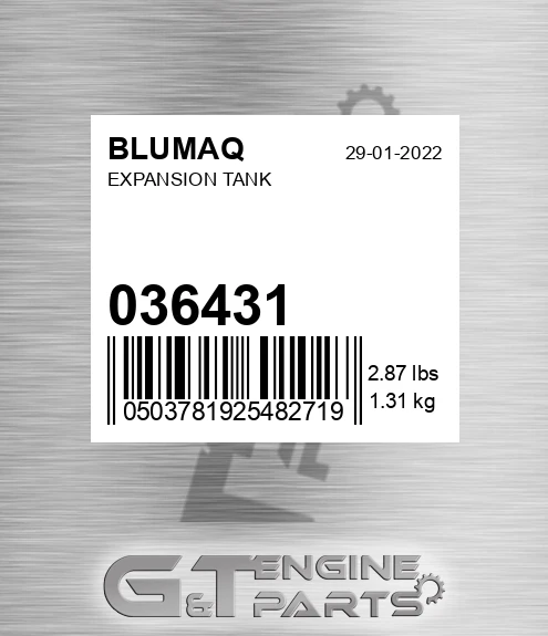 036.431 Expansion Tank for BLUMAQ