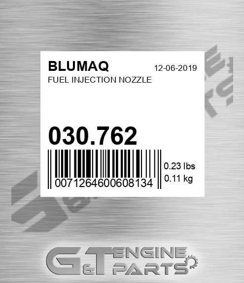030.762 Fuel Injection Nozzle for BLUMAQ
