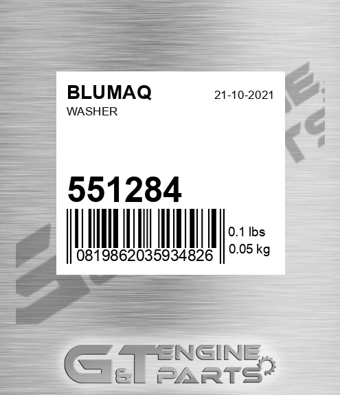 551284 Washer for BLUMAQ