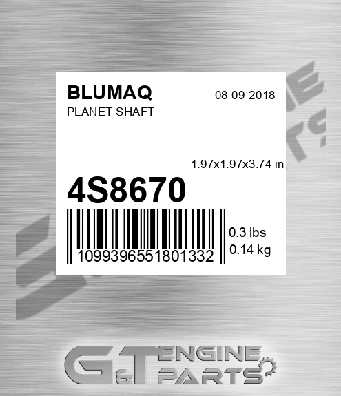 4S-8670 Planet Shaft for BLUMAQ