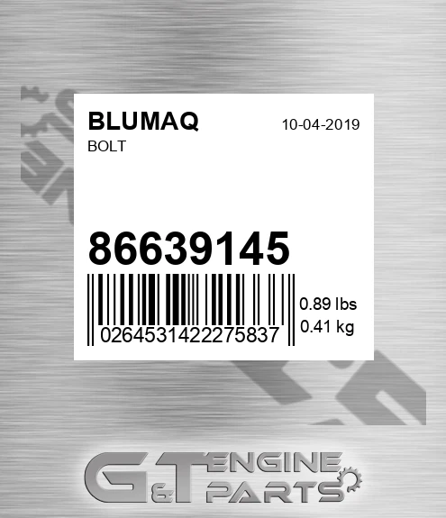 86639145 BLUMAQ Bolt