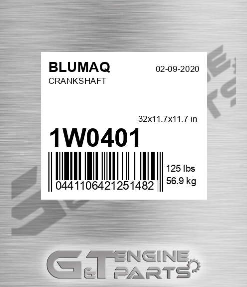 1W-0401 Crankshaft for BLUMAQ