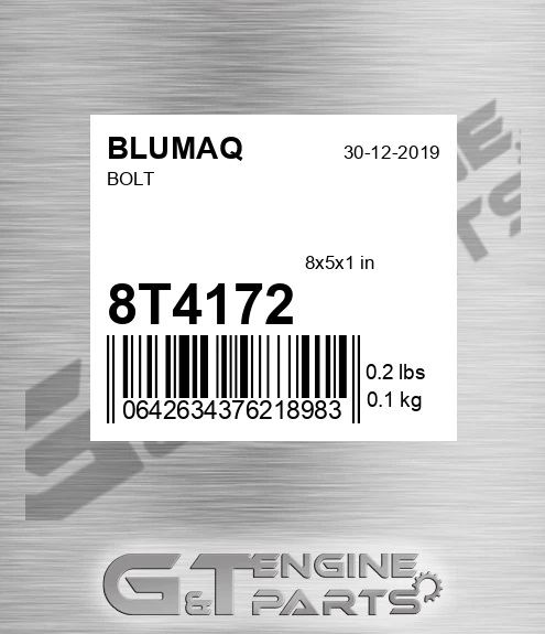8T-4172 Bolt for BLUMAQ