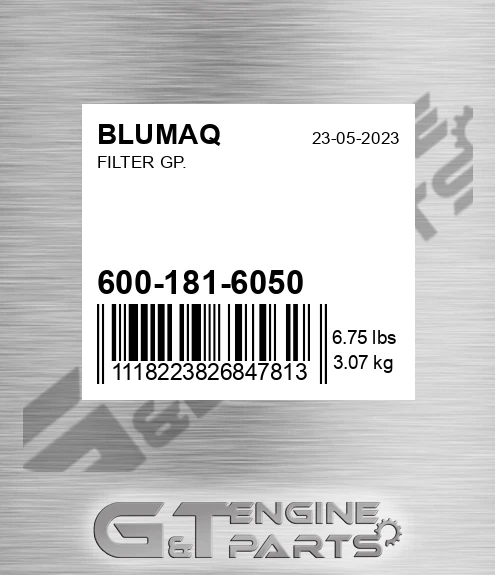 600-181-6050 Filter Gp. for BLUMAQ