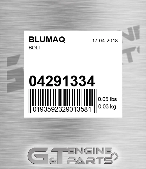 04291334 BLUMAQ Bolt
