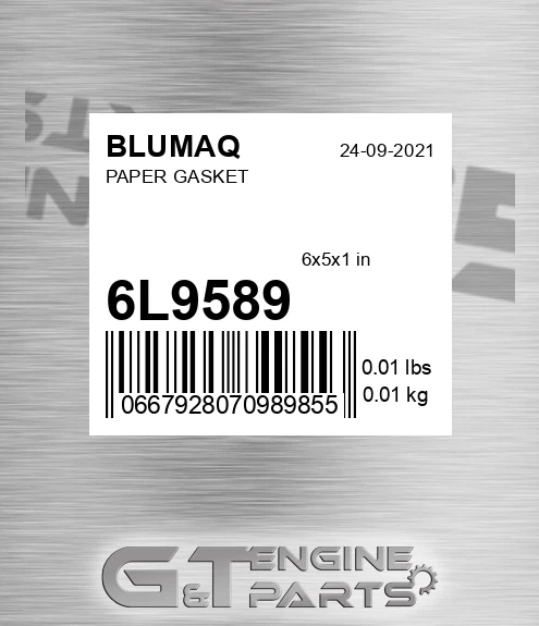 6L-9589 Paper Gasket for BLUMAQ