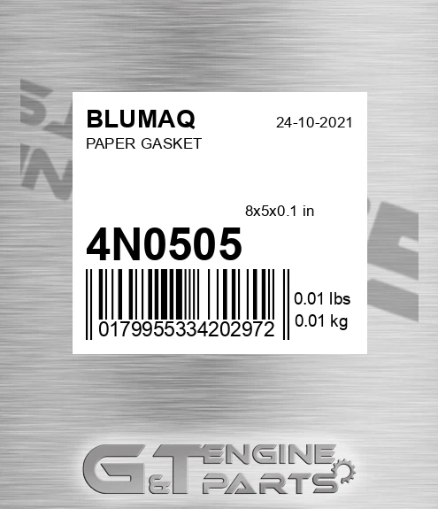 4N-0505 Paper Gasket for BLUMAQ