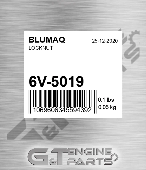 6V-5019 BLUMAQ Locknut