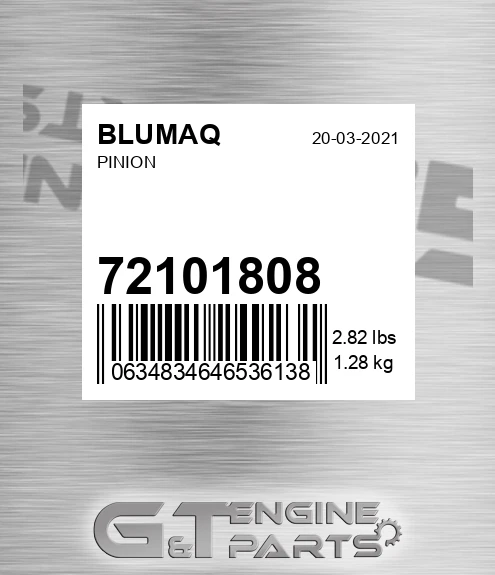 72101808 Pinion