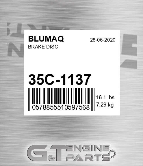 35C-1137 Brake Disc for BLUMAQ