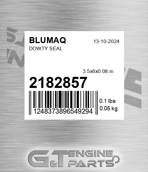 218-2857 Dowty Seal for BLUMAQ