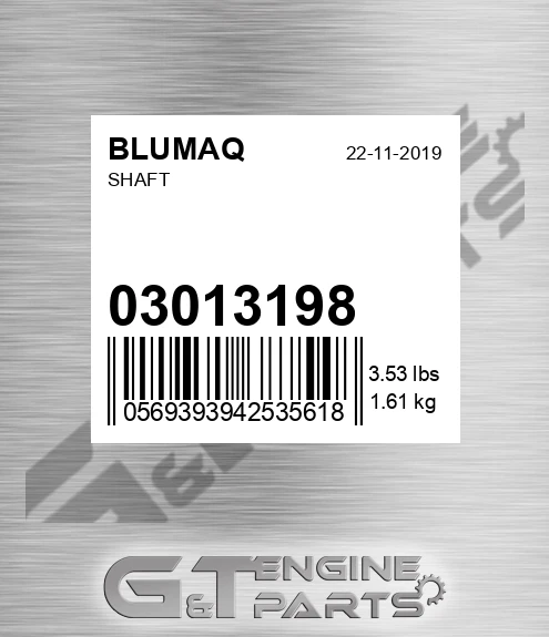 030.13198 Shaft for BLUMAQ