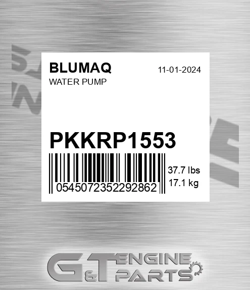 PKKRP1553 Water Pump for BLUMAQ