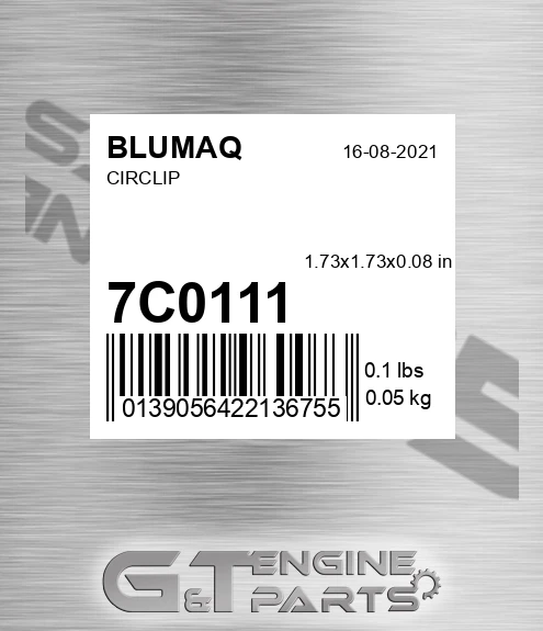 7C-0111 Pin Retainer for BLUMAQ