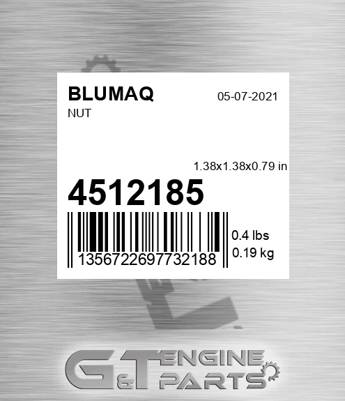 451-2185 Nut for BLUMAQ