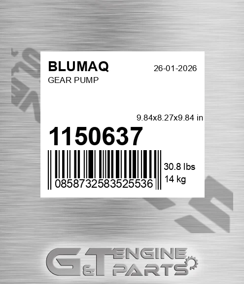 115-0637 BLUMAQ Gear Pump