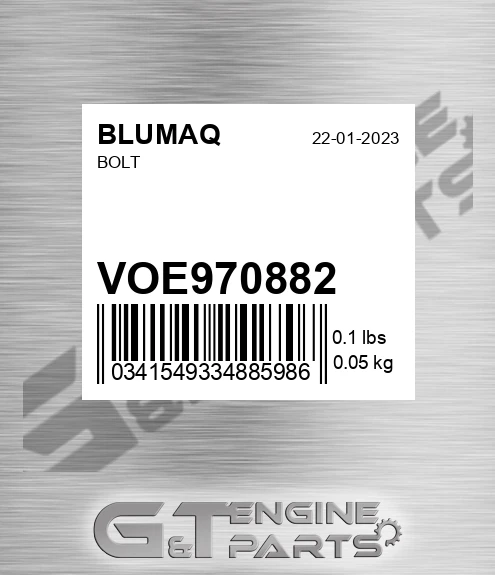 VOE970882 Bolt for BLUMAQ