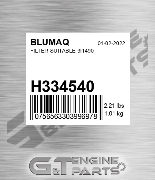 H334540 Filter Suitable 3i1490