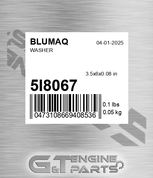 5I-8067 Washer for BLUMAQ