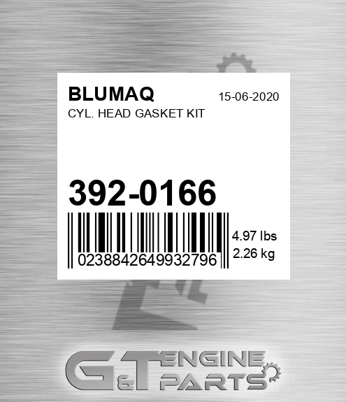 392-0166 BLUMAQ Cyl. Head Gasket Kit