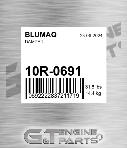 10R-0691 Damper for BLUMAQ