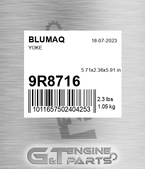 9R-8716 Yoke for BLUMAQ
