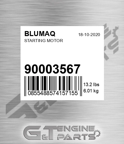 900.03567 Starting Motor for BLUMAQ