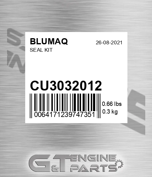 CU3032012 BLUMAQ Seal Kit