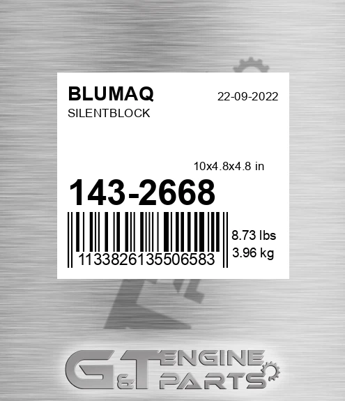 143-2668 Silentblock for BLUMAQ