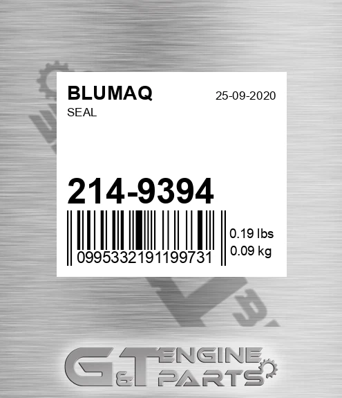 214-9394 Seal for BLUMAQ