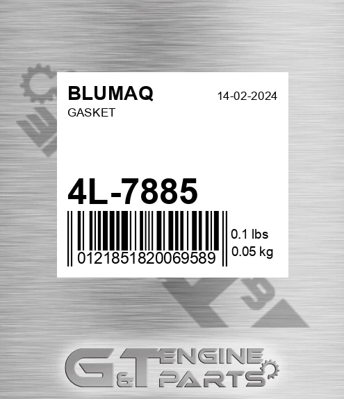 4L-7885 Gasket for BLUMAQ