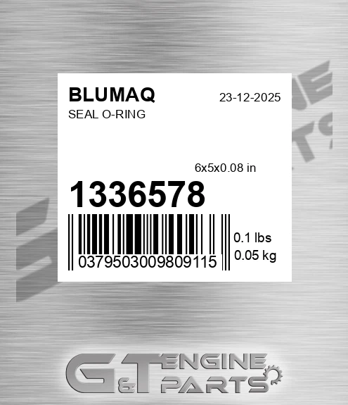 133-6578 Seal O-ring for BLUMAQ