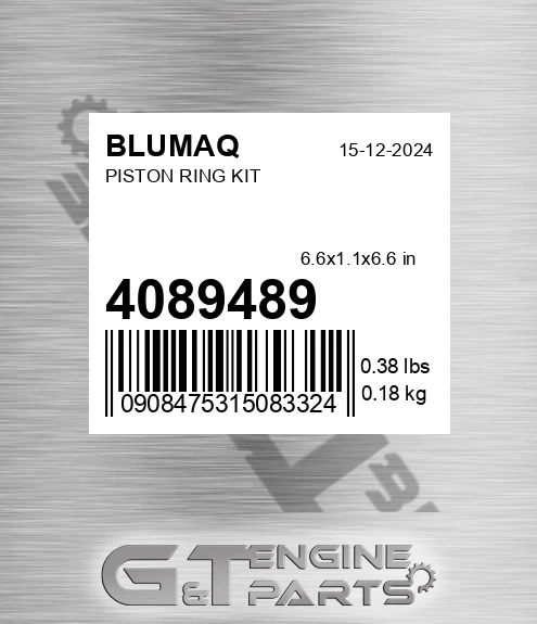 4089489 BLUMAQ Piston Ring Kit