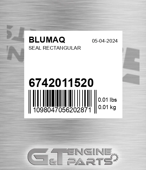 6742-01-1520 Seal Rectangular