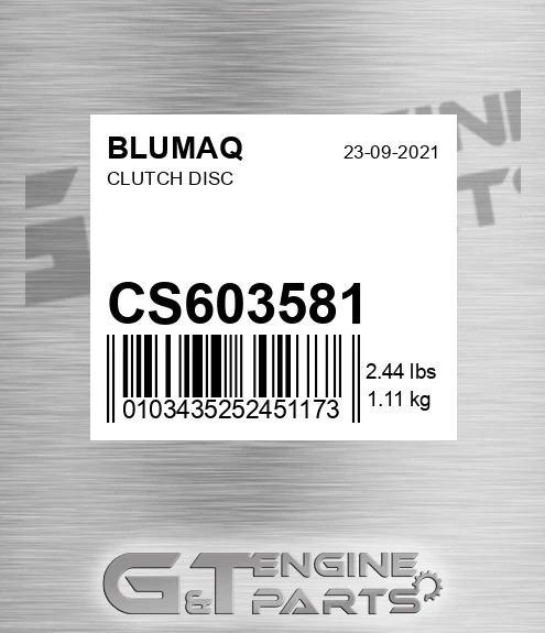 CS603581 Clutch Disc