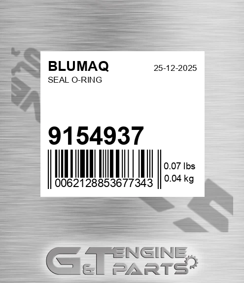 9154937 Seal O-ring for BLUMAQ