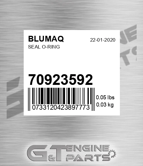 70923592 Seal O-ring
