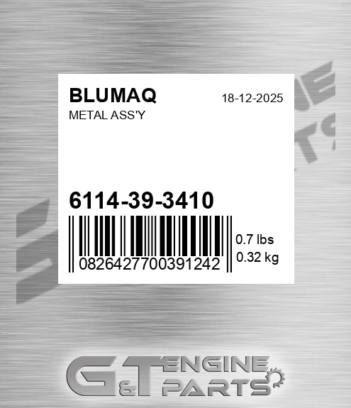 6114-39-3410 Metal Ass'y for BLUMAQ