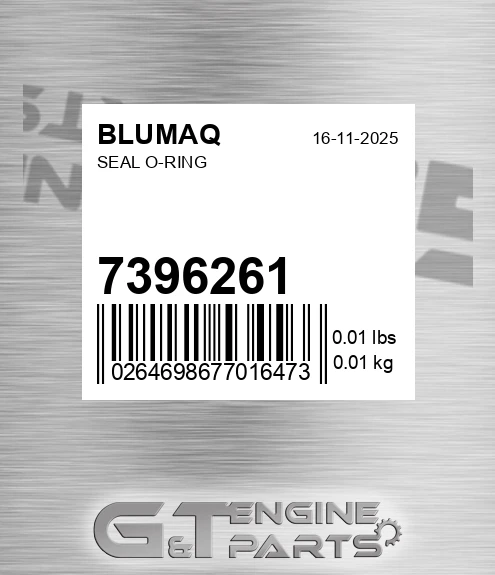 7396261 Seal O-ring