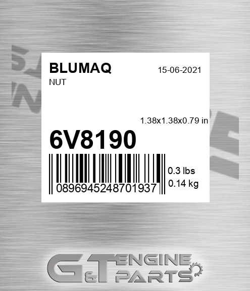 6V-8190 Nut