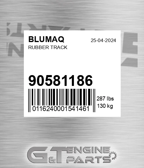 90581186 BLUMAQ Rubber Track