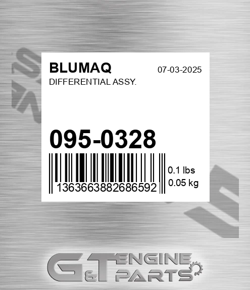 095-0328 Differential Assy. for BLUMAQ